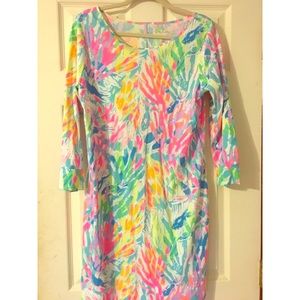 Lilly Pulitzer 3/4 Sleeve Boatneck Marlowe Dress